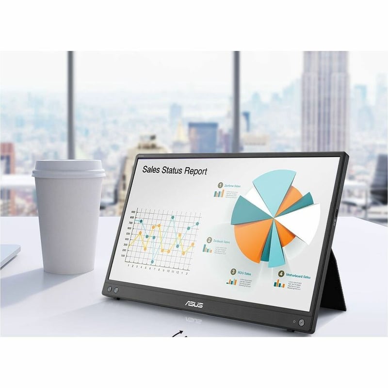 Asus ZenScreen MB16AHV 16" Class Full HD LED Monitor - 16:9 - Black - Thumbnail 2