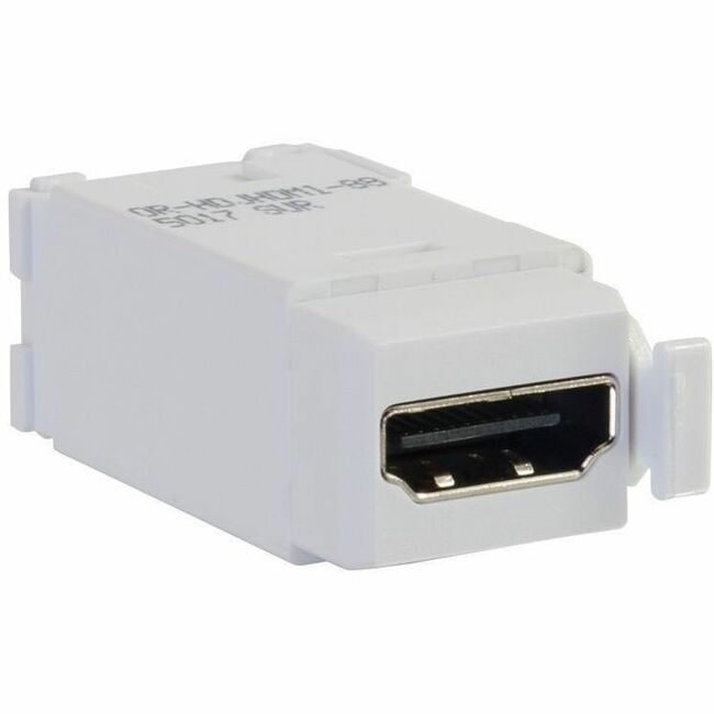Ortronics High Density Jack (HDJ) HDMI Coupler, Cloud White - Thumbnail 1