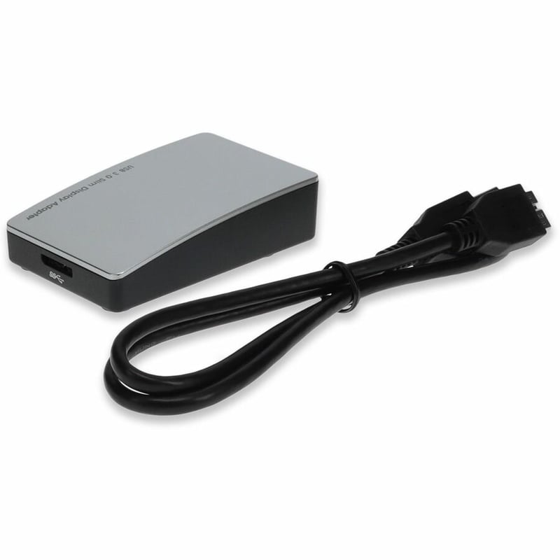 AddOn USB A 3.0 Male to VGA Female White Adapter Including 1ft Cable - Thumbnail 5