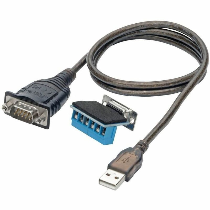 Eaton Tripp Lite Series USB to RS485/RS422 FTDI Serial Adapter Cable with COM Retention (USB-A to DB9 M/M), 30-in. (76.2 cm) - Thumbnail 4