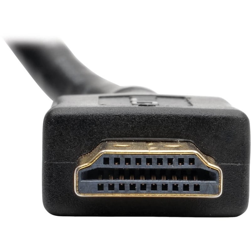 Eaton Tripp Lite Series High-Speed HDMI with Ethernet All-in-One Keystone/Panel Mount Extension Cable (M/F), Angled Connector, 1 ft. (0.31 m) - Thumbnail 5