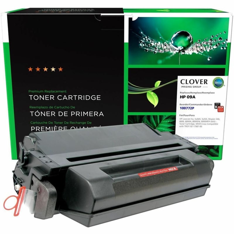 Clover Imaging Remanufactured MICR Toner Cartridge for HP C3909A, TROY 02-17981-001 - Thumbnail 1