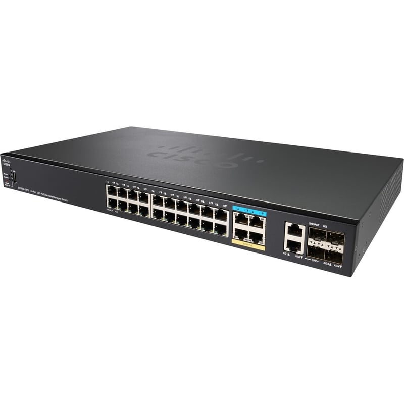 CISCOSG350X-24PD 24-PRT2.5GPOESTCKBLMNGDSWITCHREMANUFACTURED - Thumbnail 3