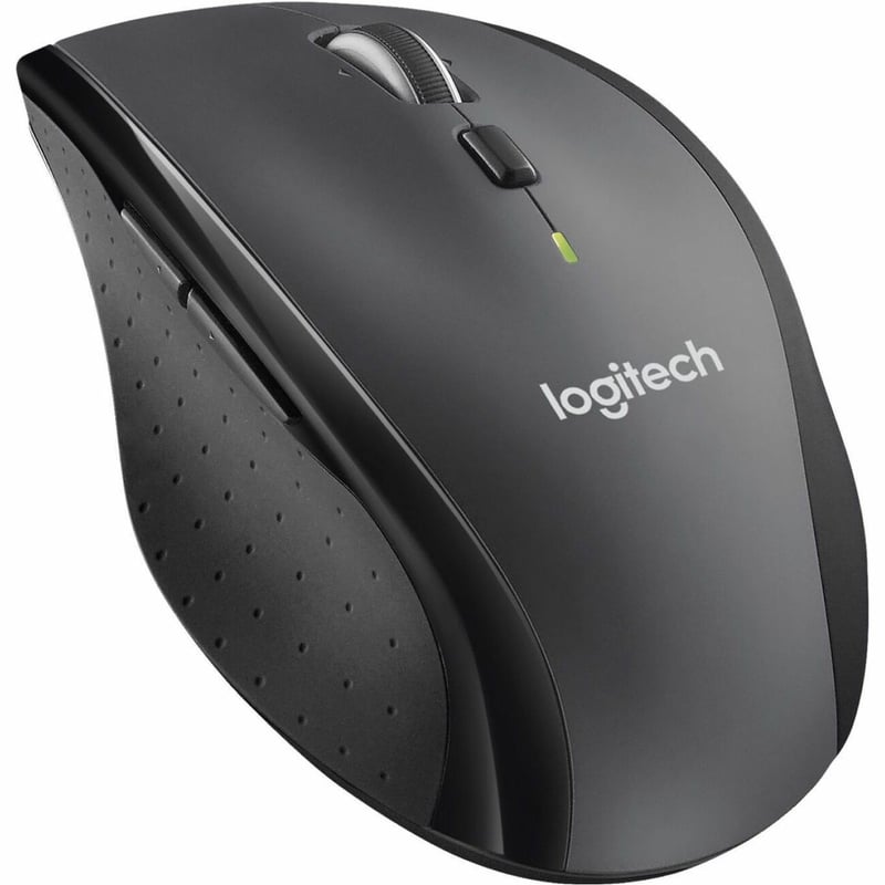 Logitech M705 Marathon Wireless Mouse, 2.4 GHz USB Unifying Receiver, 1000 DPI, 5-Programmable Buttons, 3-Year Battery, Compatible with PC, Mac, Laptop, Chromebook - Black - Thumbnail 1