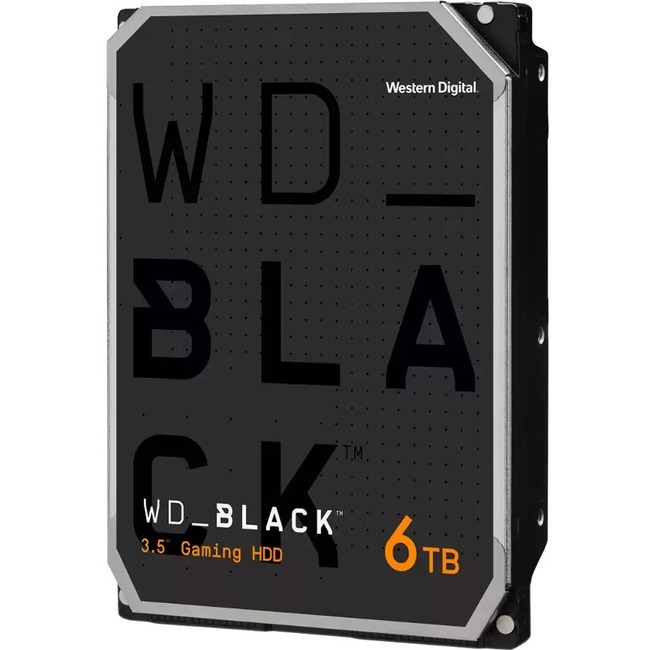 WD Black WD6004FZWX 6 TB Hard Drive - 3.5" Internal - SATA (SATA/600) - Conventional Magnetic Recording (CMR) Method - 3.5" Carrier - Thumbnail 1