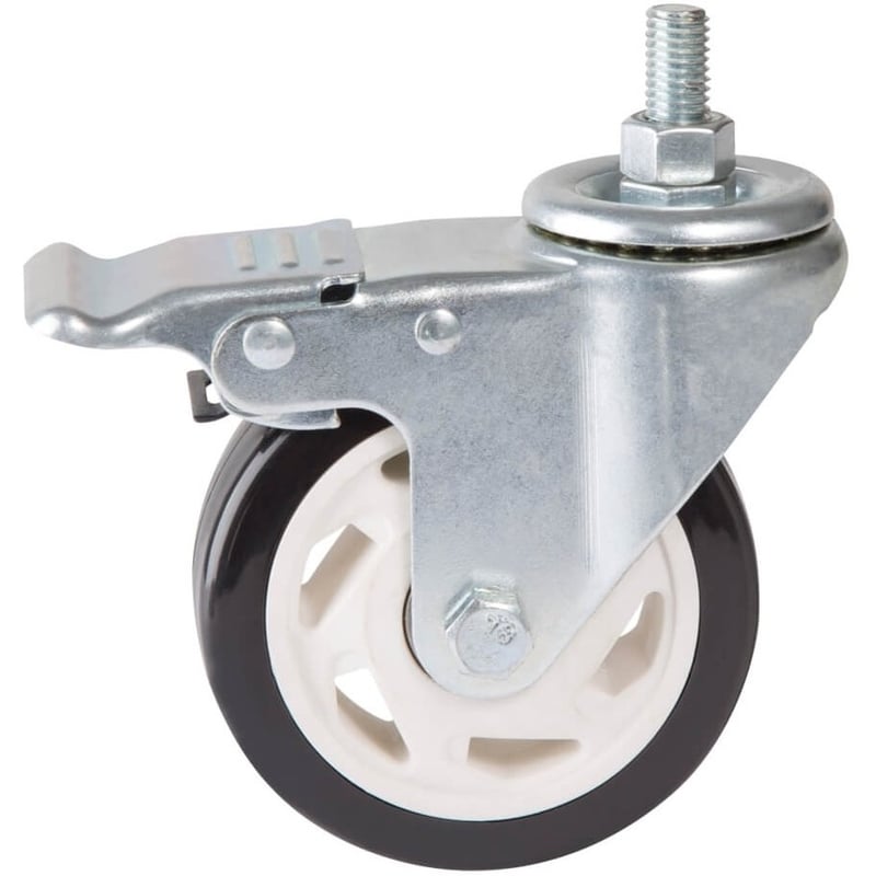 Tripp Lite by Eaton Locking Caster Kit for Rolling TV/Monitor Carts - Heavy Duty Swivel 4 in. Diameter 4 Casters - Thumbnail 3