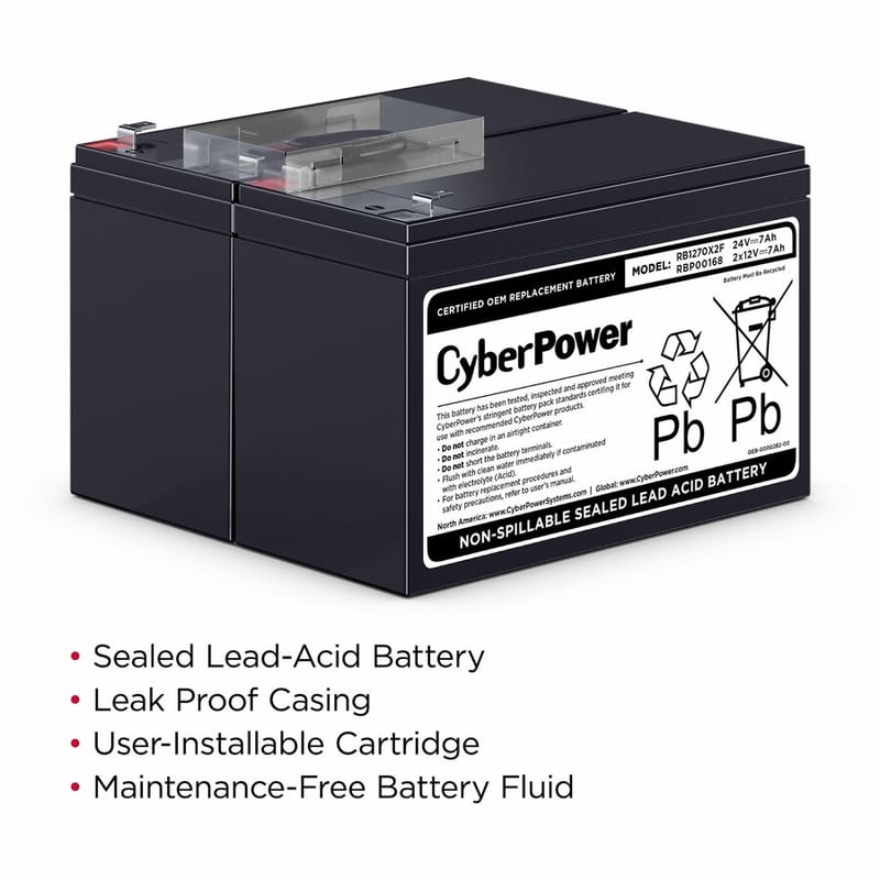 CYBERPOWER RB1270X2F BATTERY - Thumbnail 4