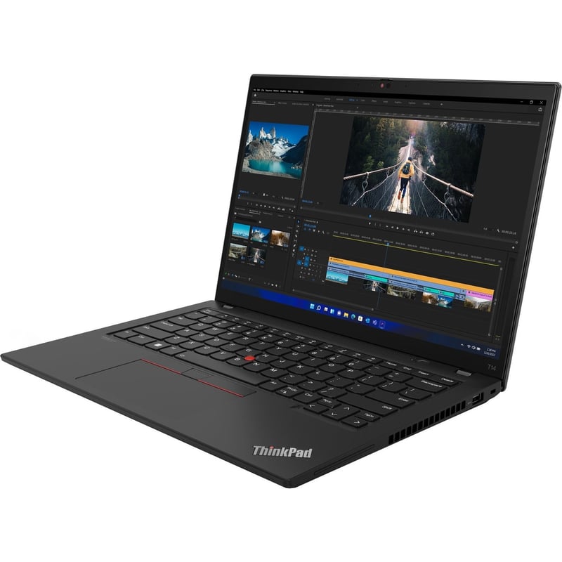 Lenovo ThinkPad T14 Gen 3 21AH00NAUS 14" Notebook - 2.2K - 2240 x 1400 - Intel Core i7 12th Gen i7-1270P Dodeca-core (12 Core) 2.20 GHz - 16 GB Total RAM - 8 GB On-board Memory - 512 GB SSD - Thunder Black - Thumbnail 1