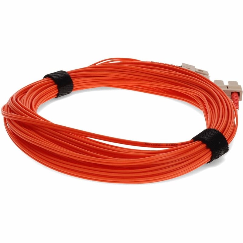 AddOn 25m SC to SC Orange OM1 Duplex OFNR (Riser-Rated) MMF Fiber Patch Cable - Thumbnail 5