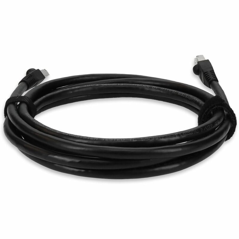 AddOn 7ft Black CAT 6 Shielded PVC Ethernet Cable Snagless Easy Clear Boot Outdoor RJ-45 M/M - Thumbnail 4