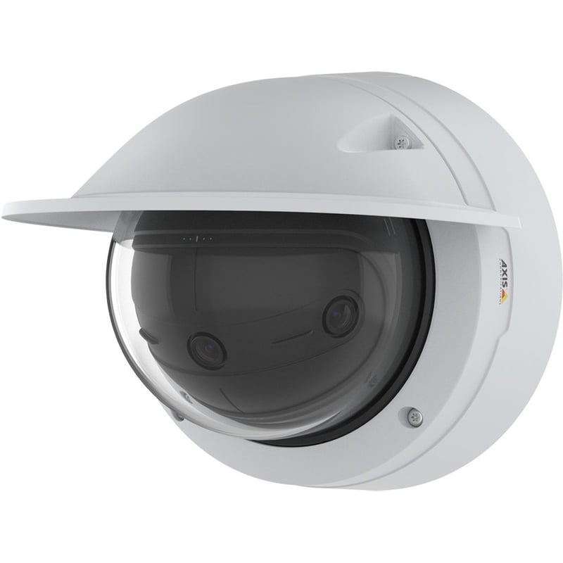 AXIS Panoramic P3818-PVE 13 Megapixel Outdoor 4K Network Camera - Color - Dome - White - TAA Compliant - Thumbnail 2
