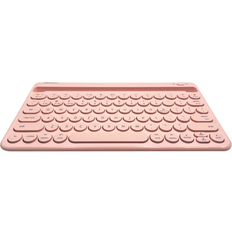 Macally Rechargeable iPad Bluetooth Compact Keyboard Quick Switch 3 Devices - Thumbnail 3