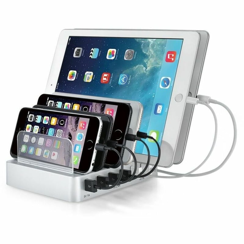 50W 6 PORT CHARGING STATION USB A MULTIPORT CHARGING STATION - Thumbnail 4