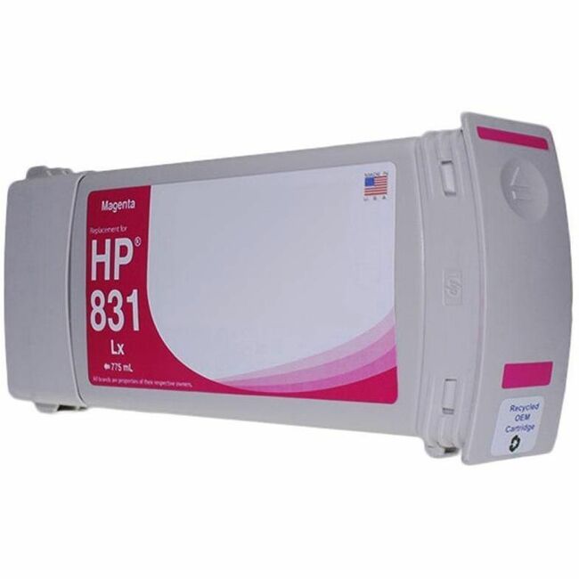 WF Remanufactured Magenta Wide Format Ink Cartridge for HP 831 (CZ684A) - Thumbnail 1