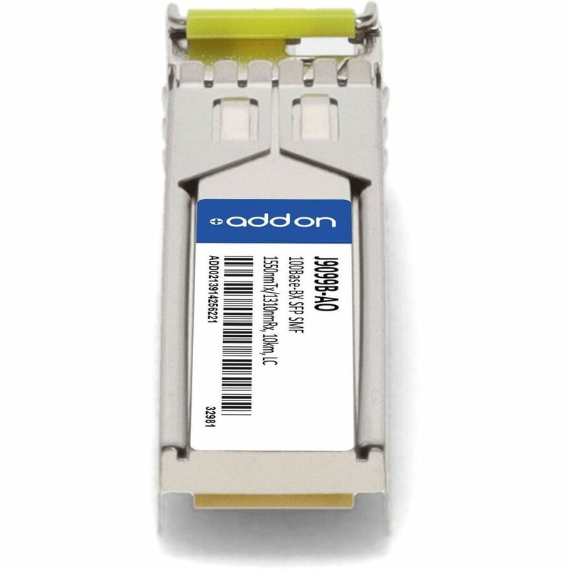 AddOn HP® J9099B Compatible TAA 100Base-BX SFP Transceiver (SMF, 1550nmTx/1310nmRx, 10km, LC, DOM) - Thumbnail 4