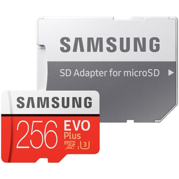 Samsung EVO Plus 256 GB Class 10/UHS-I (U3) microSDXC - 1 - Thumbnail 2