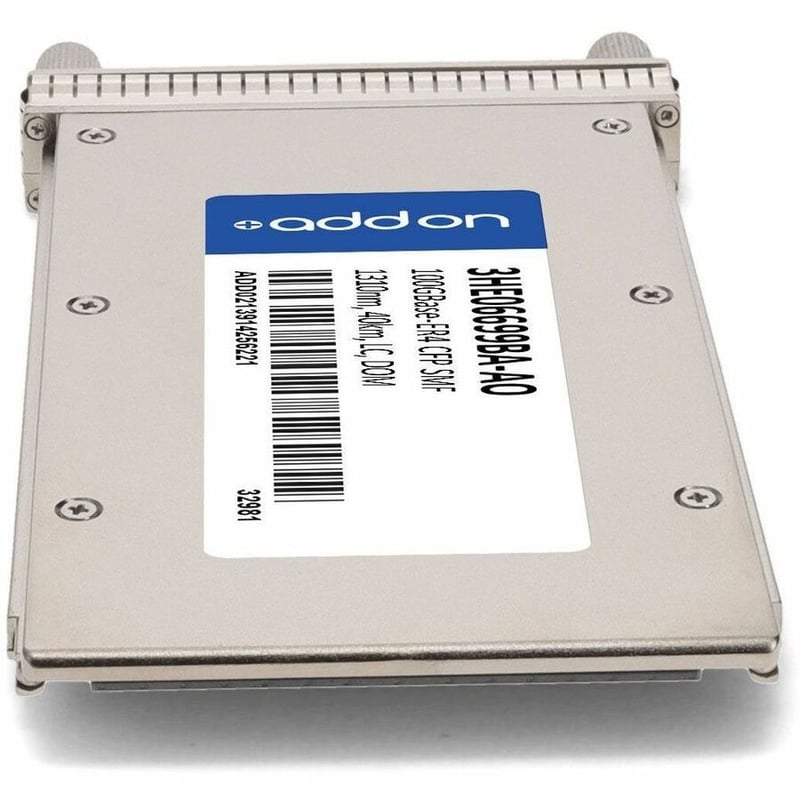 AddOn Alcatel-Lucent Nokia® 3HE06699BA Compatible TAA 100GBase-ER4 CFP Transceiver (SMF, 1310nm, 40km, LC, DOM) - Thumbnail 4