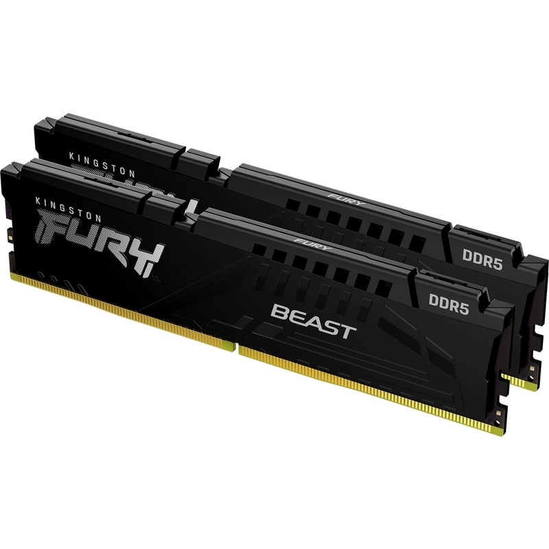 Kingston FURY Beast 64GB (2 x 32GB) DDR5 SDRAM Memory Kit - Thumbnail 1