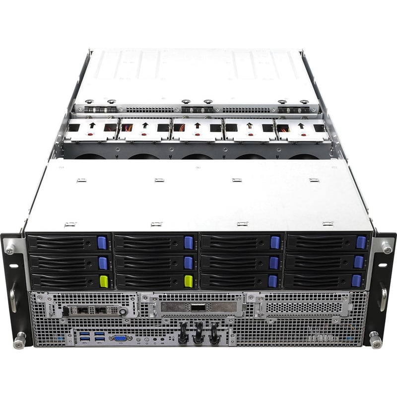 ASROCK RACK 4U8G-ROME2/2T 4U RACKMOUNT SERVER BAREBONE AMD EPYC 7003 AND 7002 SE - Thumbnail 1