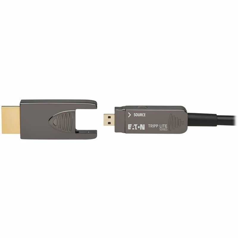 Eaton Tripp Lite series 8K HDMI Fiber Active Optical Cable (AOC) - 8K UHD @ 60 Hz, HDR, Detachable Connector, M/M, Black, 10 m (33 ft.) - Thumbnail 3