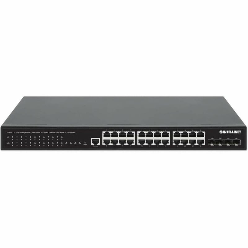 24-PORT GIGABIT ETHERNET POE+ MANAGED SWITCH WITH FOUR 10G SFP+ UPLINKS - Thumbnail 3