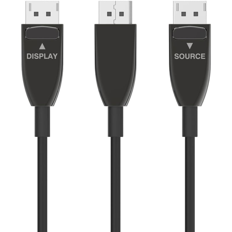 4XEM 60M 197FT Active Optical Fiber 1.4 DisplayPort Cable - Thumbnail 4
