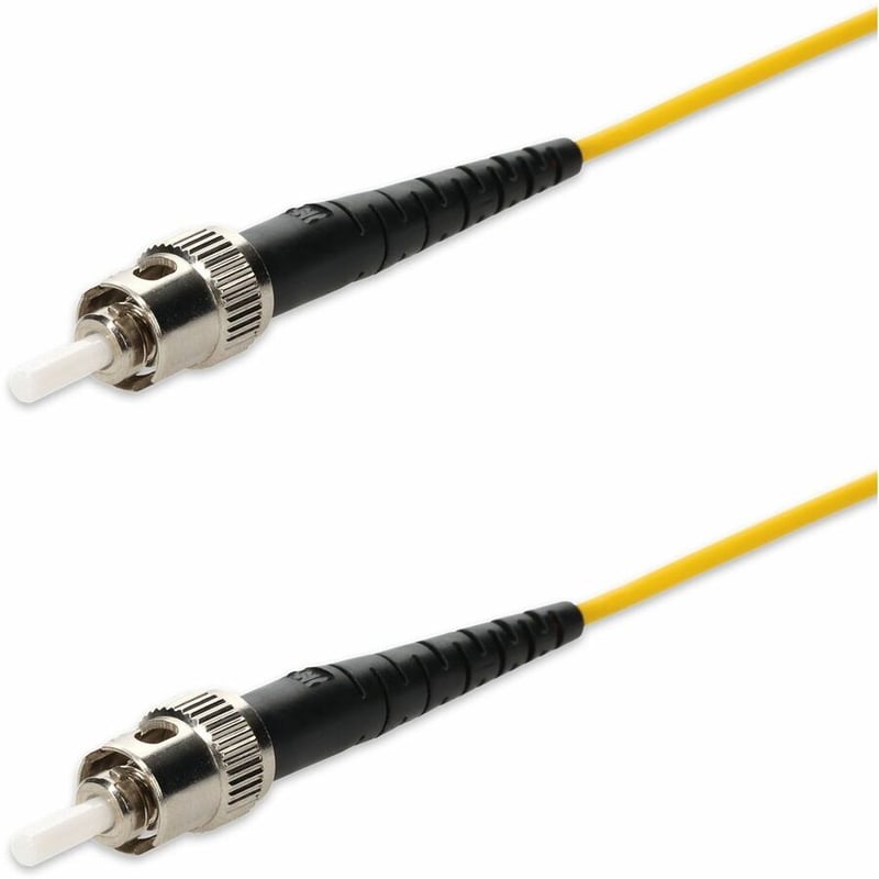 AddOn 4m ST to ST Yellow OS2 Simplex OFNP (Plenum-Rated) SMF Fiber Patch Cable - Thumbnail 2