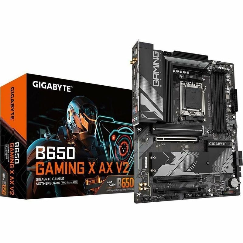 Gigabyte Ultra Durable B650 GAMING X AX V2 Gaming Desktop Motherboard - AMD B650 Chipset - Socket AM5 - ATX - Thumbnail 1