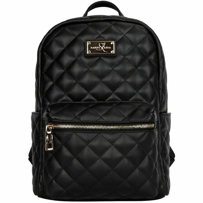 ST. TROPEZ QUILTED MINI BACKPACK FITS YOUR TABLET. FRONT ZIP POCKET FOR VALUABLE - Thumbnail 1