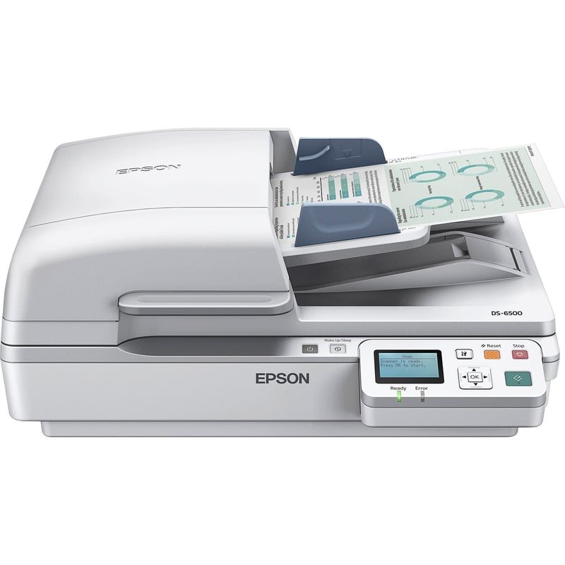 Epson WorkForce DS-6500 Flatbed Scanner - 1200 dpi Optical - White - Thumbnail 1