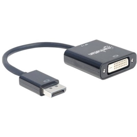 DISPLAYPORT 1.2A MALE TO DVI-D FEMALE, ACTIVE, 23 CM (9 IN.), BLACK - Thumbnail 2