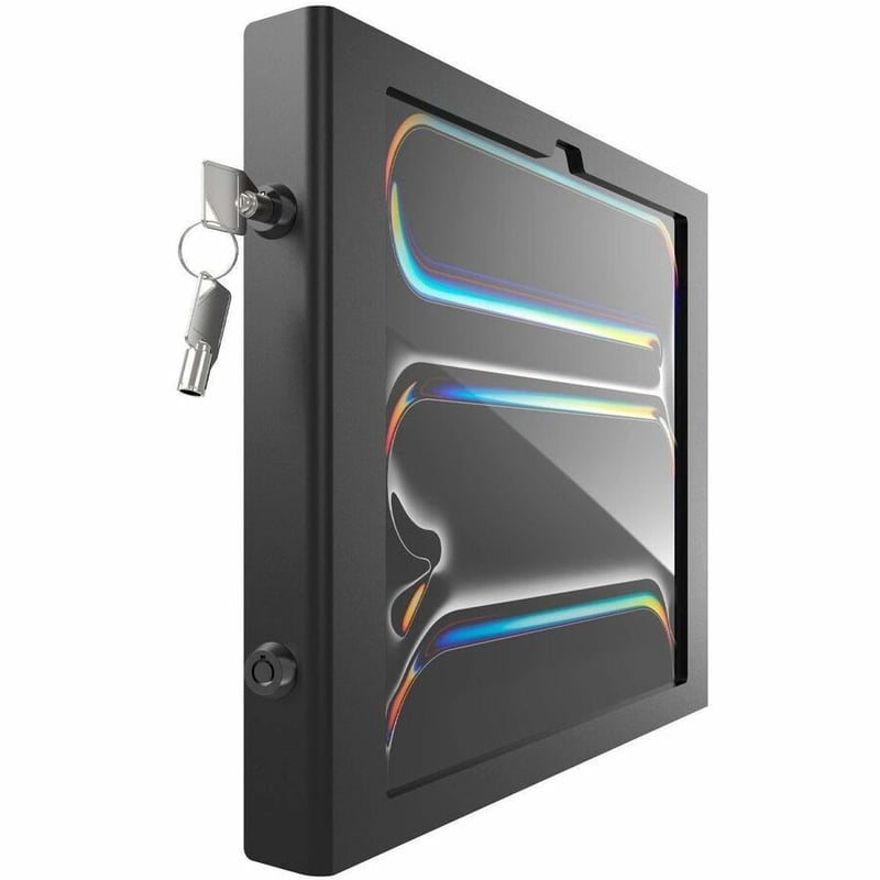 IPAD AIR M2 & M3 13IN, APEX ENCLOSURE BRANDABLE FLOOR STAND - BLACK - Thumbnail 2