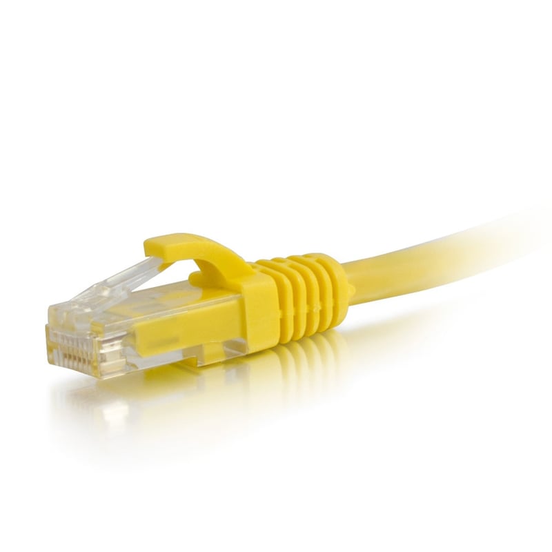 C2G 7ft Cat6a Unshielded Ethernet Cable Cat 6a Network Patch Cable - Yellow - Thumbnail 2