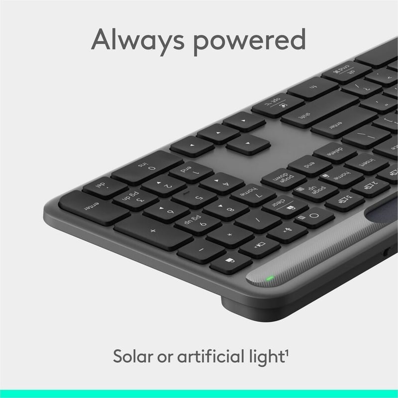 SIGNATURE SLIM SOLAR+ K980 KEYBOARD (GRAPHITE) - Thumbnail 2