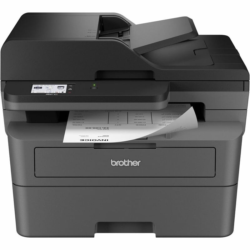 Brother Wireless MFC-L2820DW XL Compact Monochrome All-in-One Laser Printer with Copy, Scan and Fax, up to 4,200 pages of toner included, Duplex and Mobile Printing