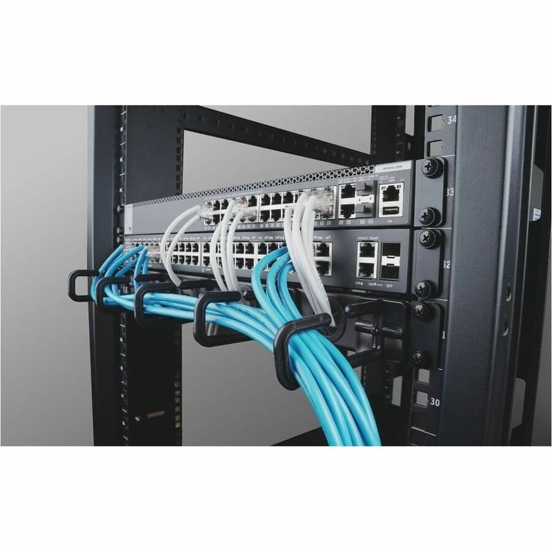 IOGEAR 1U 19" Cable Management Organizer with Cable Passthrough - Thumbnail 5