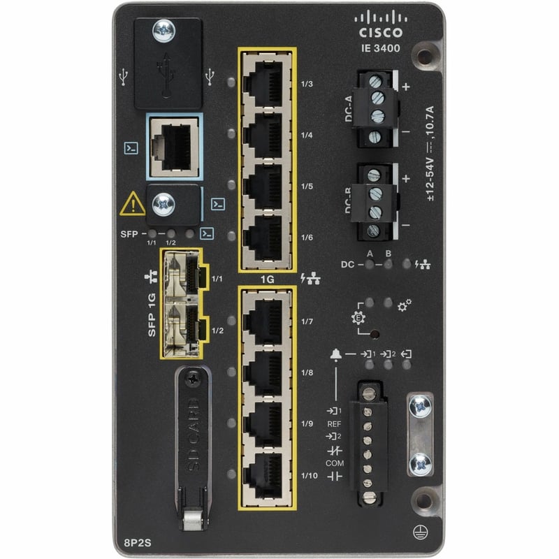 Cisco Catalyst IE-3400-8P2S-E Ethernet Switch - Thumbnail 1