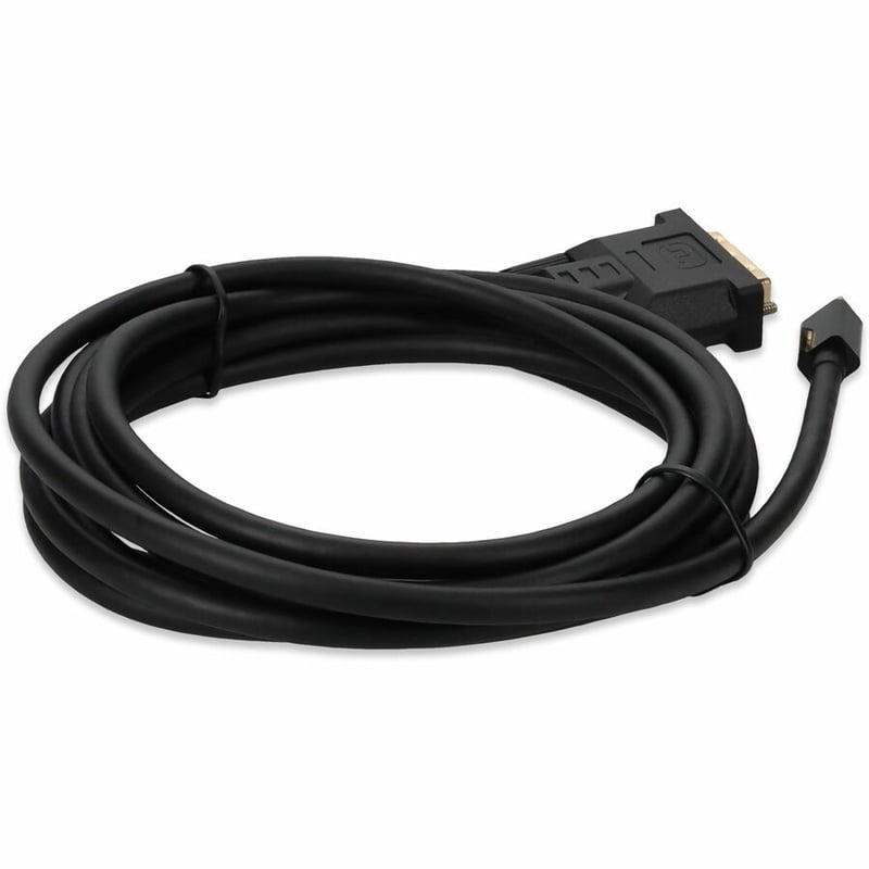AddOn 10ft (3.1m) Mini-DisplayPort Male to DVI-D (24+1pin) Male Black Adapter Cable, up to 1080P, 60Hz - Thumbnail 5