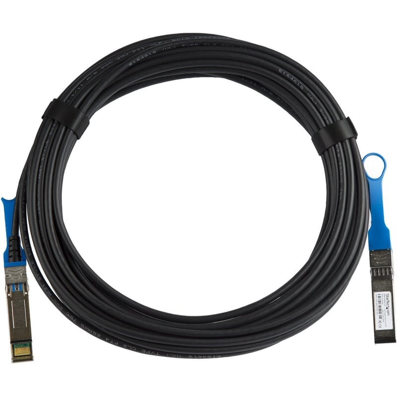 StarTech.com 10m 10G SFP+ to SFP+ Direct Attach Cable for Cisco SFP-H10GB-ACU10M 10GbE SFP+ Copper DAC 10 Gbps Active Twinax - Thumbnail 2