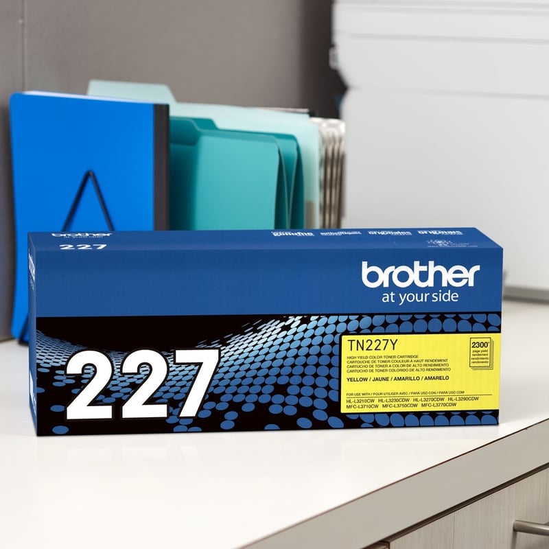 Brother Genuine TN-227Y High Yield Yellow Toner Cartridge - Thumbnail 4