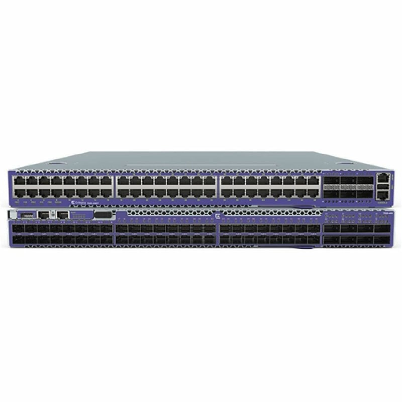 EXTREME 7520-48Y SWITCH WITH TWO EMPTY POWER SUPPLY SLOTS, SIX EMPTY FAN SLOTS;