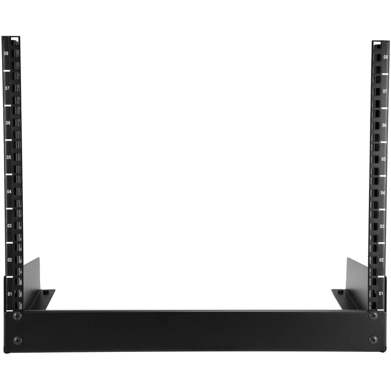 StarTech.com 2-Post 8U Desktop Server Rack, Open Frame 19in Computer Rack, Small Home/Office Rack for AV / Studio / Data / IT Equipment - Thumbnail 3