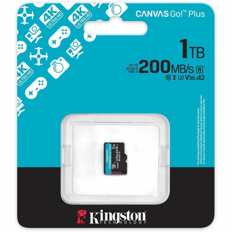1TB MICROSDXC CANVAS GO PLUS GEN4 200R A2 U3 SINGLE PACK W/O ADP - Thumbnail 3