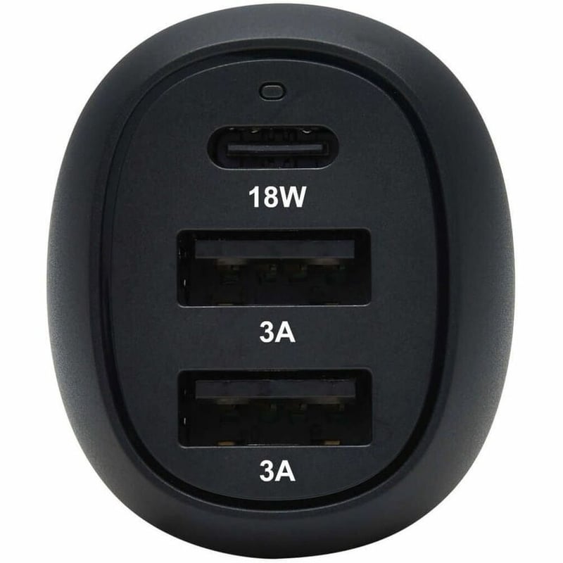 Tripp Lite by Eaton 3-Port USB Car Charger 36W Max - USB-C PD 3.0 Up to 18W 2 USB-A QC 3.0 Up to 36W - Thumbnail 2