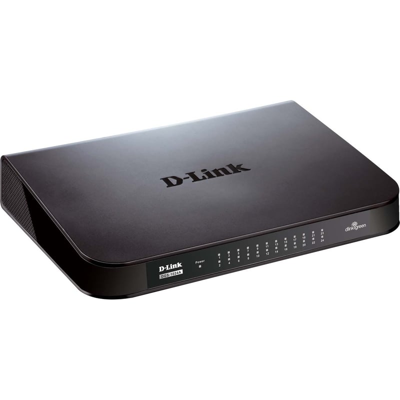 D-Link DGS-1024A 24-Port Gigabit Unmanaged Desktop Switch - Thumbnail 1