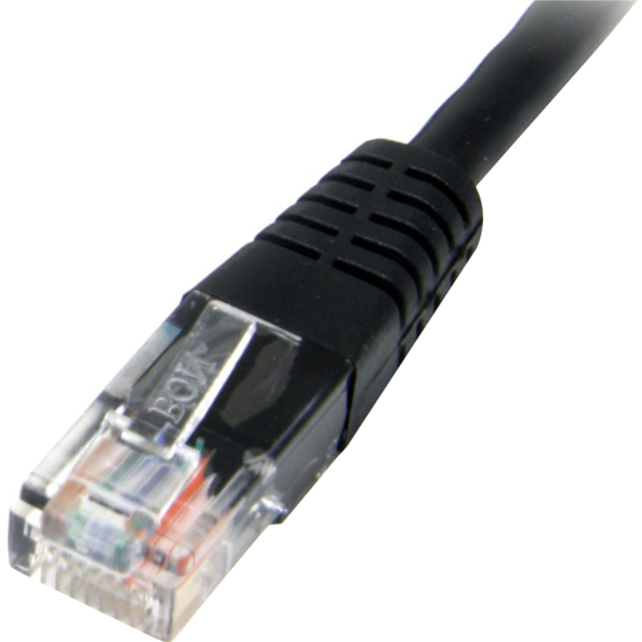 StarTech.com 25 ft Black Molded Cat5e UTP Patch Cable - Thumbnail 2