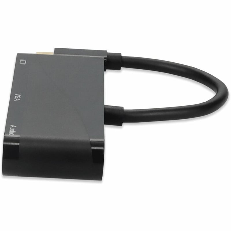 AddOn USB-C 3.1 Male to HDMI Female, VGA Female, USB-A 2.0 Female Black Adapter - Thumbnail 2