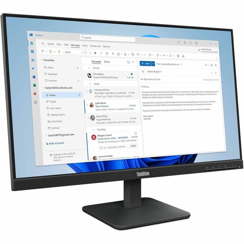 23.8IN IPS FHD 3-SIDE BORDERLESS DISPLAY 100HZ 99 SRGB 13 - Thumbnail 1