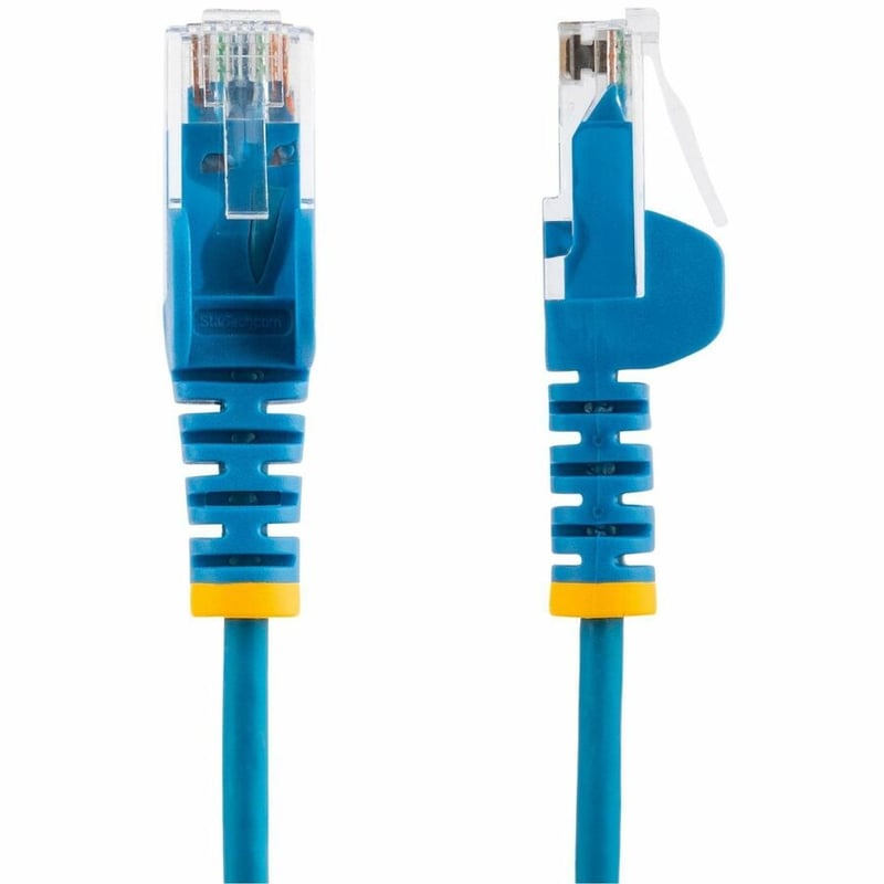 StarTech.com 6 in CAT6 Cable - Slim CAT6 Patch Cord - Blue Snagless RJ45 Connectors - Gigabit Ethernet Cable - 28 AWG - LSZH (N6PAT6INBLS)