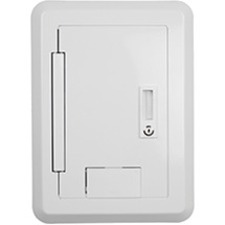 Wiremold Evolution Series Black 4 Gang Hinged Wall Box Cover - Thumbnail 1